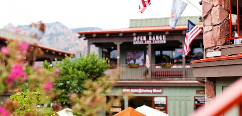 Здание с флагом